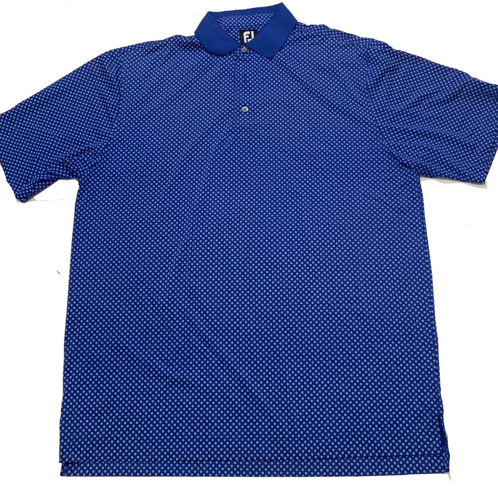 XL / Foot Joy Blue Patterned Men's Shirt